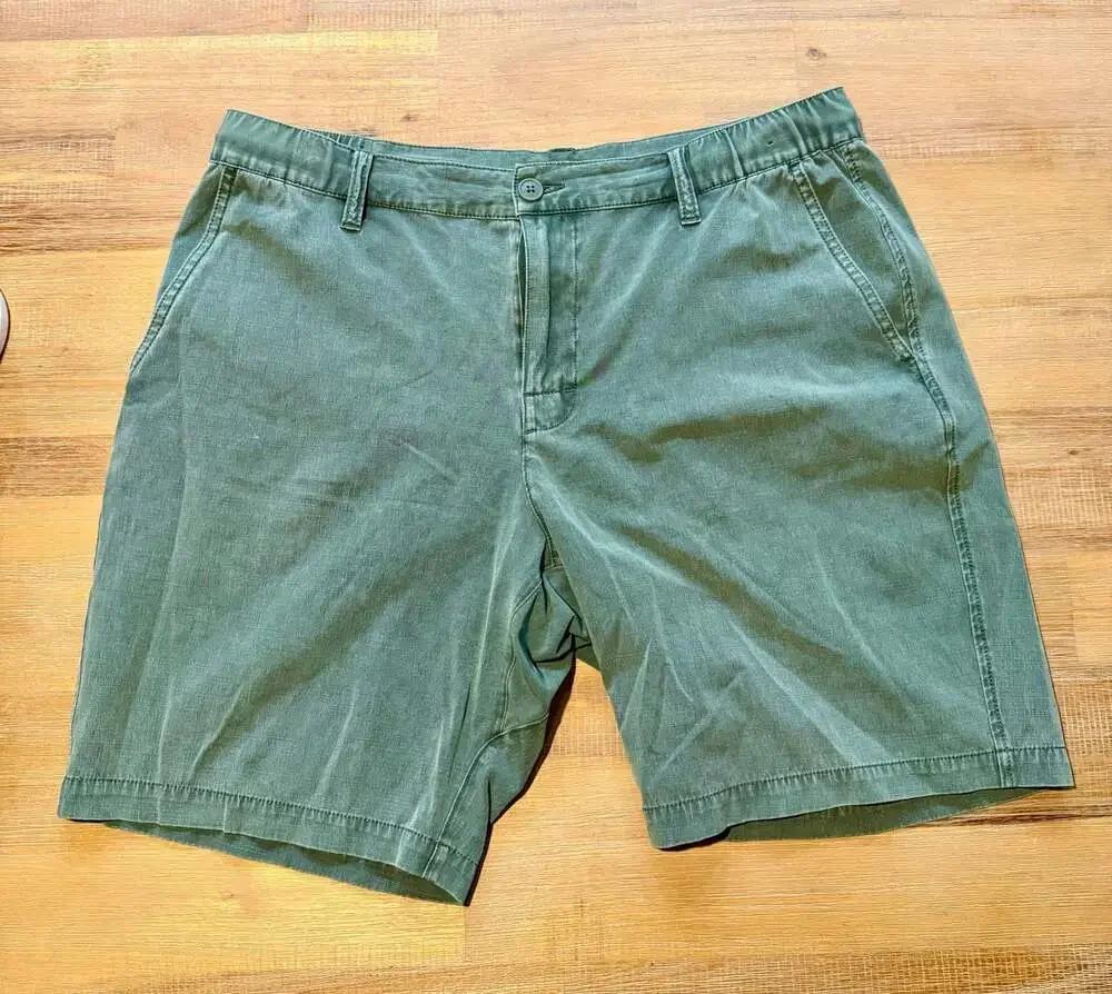RVCA All-Time Fit Men's Green Chino Shorts Size 34